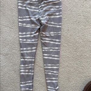 Gray Tie-Dye Kids Leggings